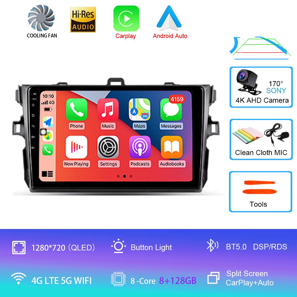 Android 14 Автомобильное радио для Toyota Corolla 10 E140 E150 2006 - 2013 Мультимедиа Видео Плеер Навигация Стерео GPS Нет 2din 2 din d