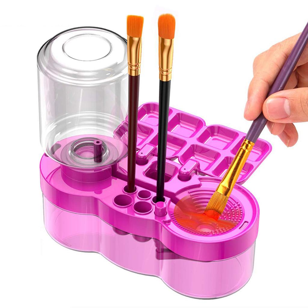 4 In 1 Water Circulation Paintbrush Cleaner Cup Painting Tool For Artists