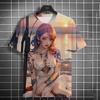 Funny 3D Anime Harajuku Men's T Shirt Fashion Beauty Pattern Short Sleeve T-Shirt Casual O-neck Loose Top Summer Unisex Clothing