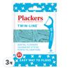 Flackers Twin Line Dental Floss, 35 Packs, 3 Pieces