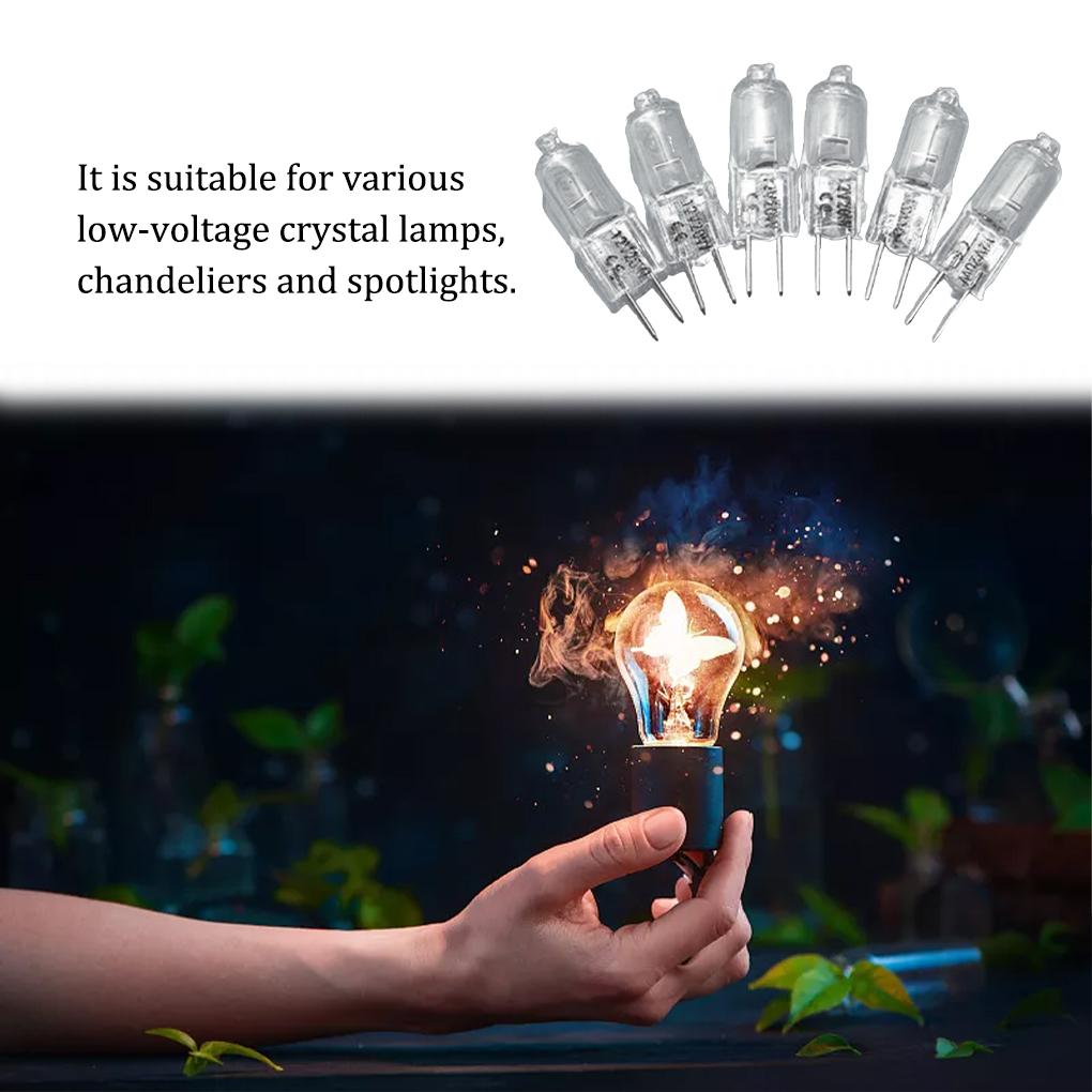 10 шт. штифтов для цоколя галогенной лампы, вольфрамовая лампа, высокоэффективное декоративное освещение для жизни на балконе с использованием расходных материалов