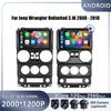 9 “ 4G Android OS Carplay AutoFor Jeep Wrangler Unlimited 3 JK 2008 - 2010 Car Radio Navigation GPS Multimedia Video Player AMI