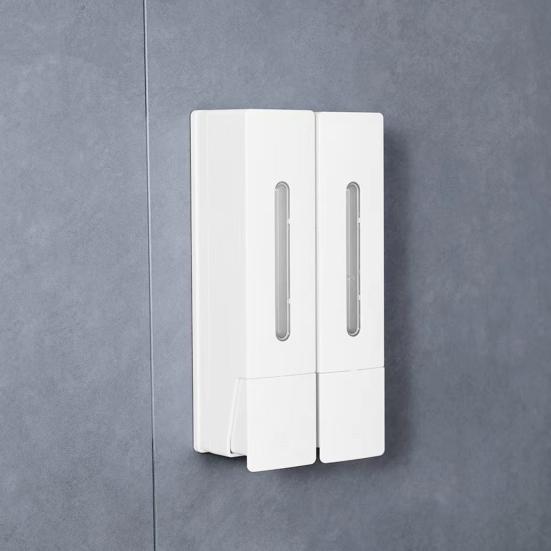 3 Chamber Wall Mounted Soap Dispenser 400ML X 3 No Drill Shampoo