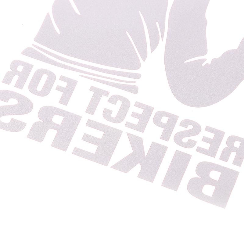 Respect For Bikers Sticker Car Vinyl Decal Funny Motorcycle Waterproof