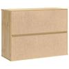 SKI Cabinet Honey Brown 80 x 32 x 60 cm Solid Pine Wood