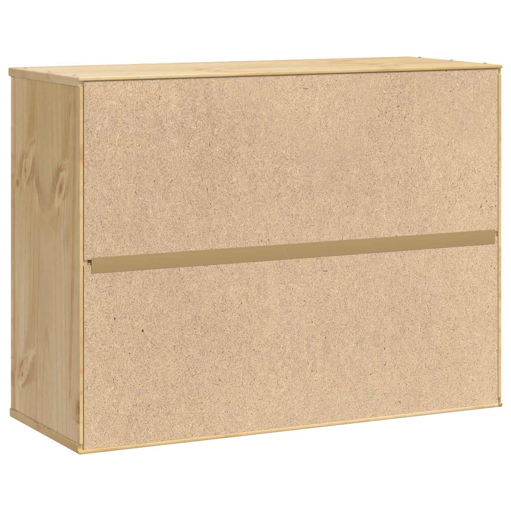 SKI Cabinet Honey Brown 80 x 32 x 60 cm Solid Pine Wood