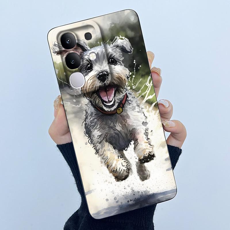 Чехол для телефона Vivo Y29 4G Модный Минимализм Масляная Живопись Цветок Мягкий Жидкий Силикон Задняя Крышка Для Vivo Y 29 4G Fundas