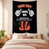 Cincinnati Bengals Tapestry highquality for decorating living room bedroom dorm walls ideal as bedroom wallart orholiday gift