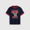 Gap Унисекс футболка с коротким рукавом, colorblock, спортивный принт