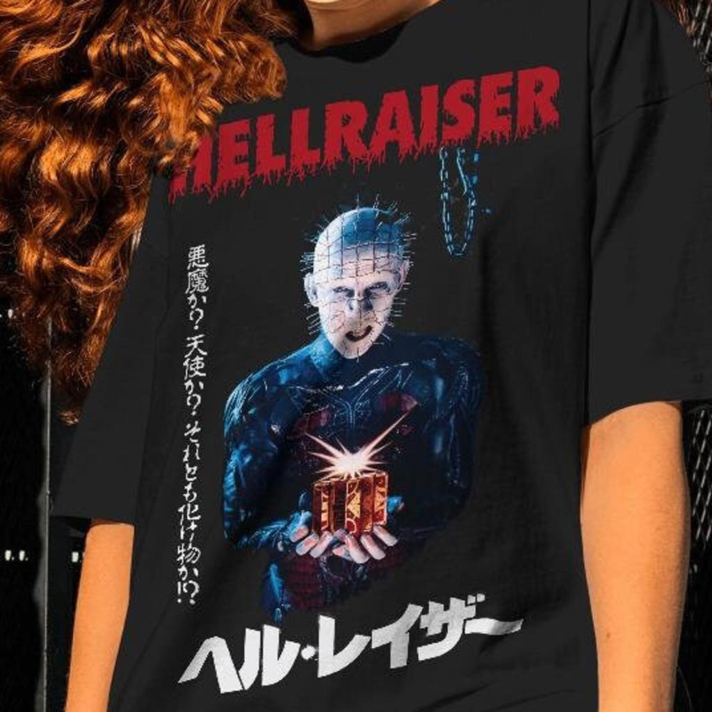 Футболка Hellraiser: Винтажная футболка с фильмом ужасов, Футболка «Восставший из ада» Пинхед