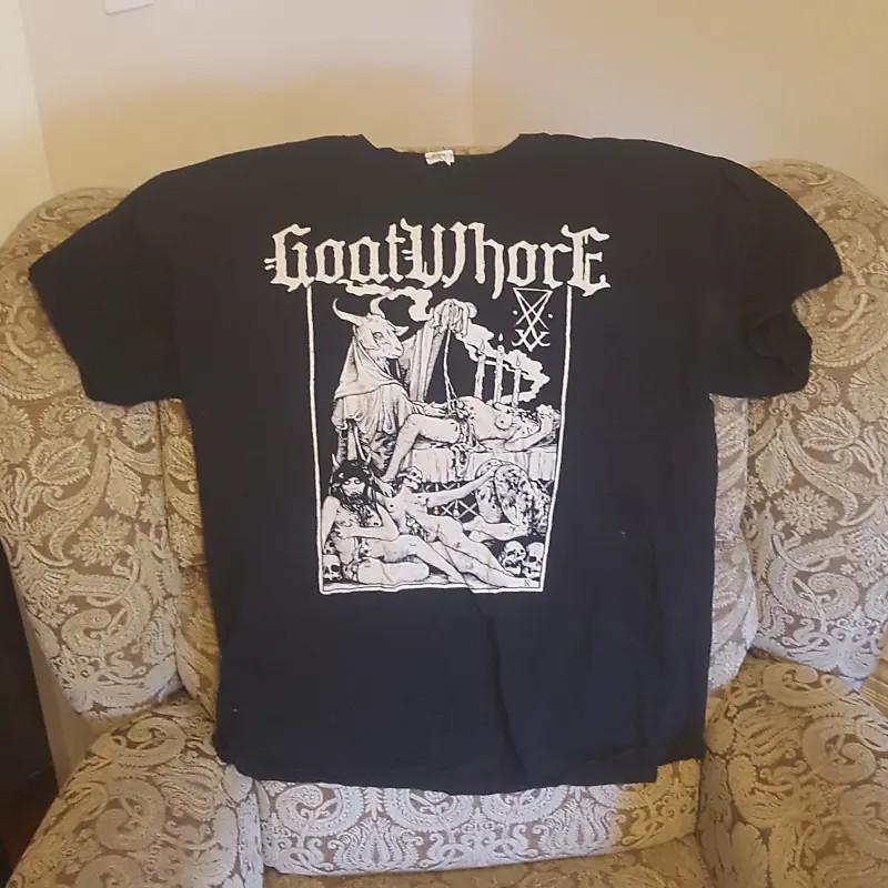 Новая Популярная Черная Футболка Группы Goatwhore Хлопок Полный Размер YY173 Унисекс Футболка