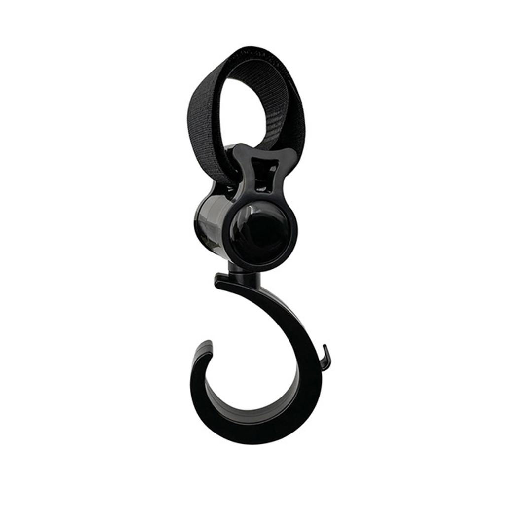 Крючок для детской коляски, для подвешивания сумок с подгузниками, продуктов и многого другого, вращающийся на 360 градусов органайзер для детской тележки, вешалка для коляски, декор