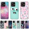 Black Case for ZTE Blade A73 Silicon ZTEA73 Soft Tpu Cute Cartoon Cover 6.6inch Full Protection Shockproof Anti-fall Bumper