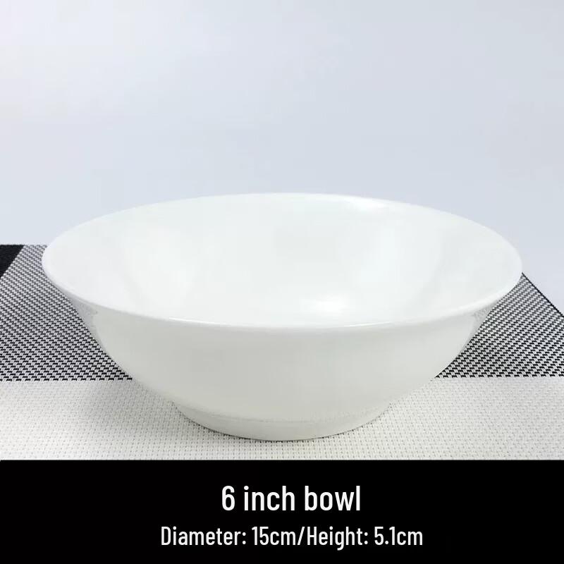 Shengxinhui Commercial White Ceramic Restaurant Bowls