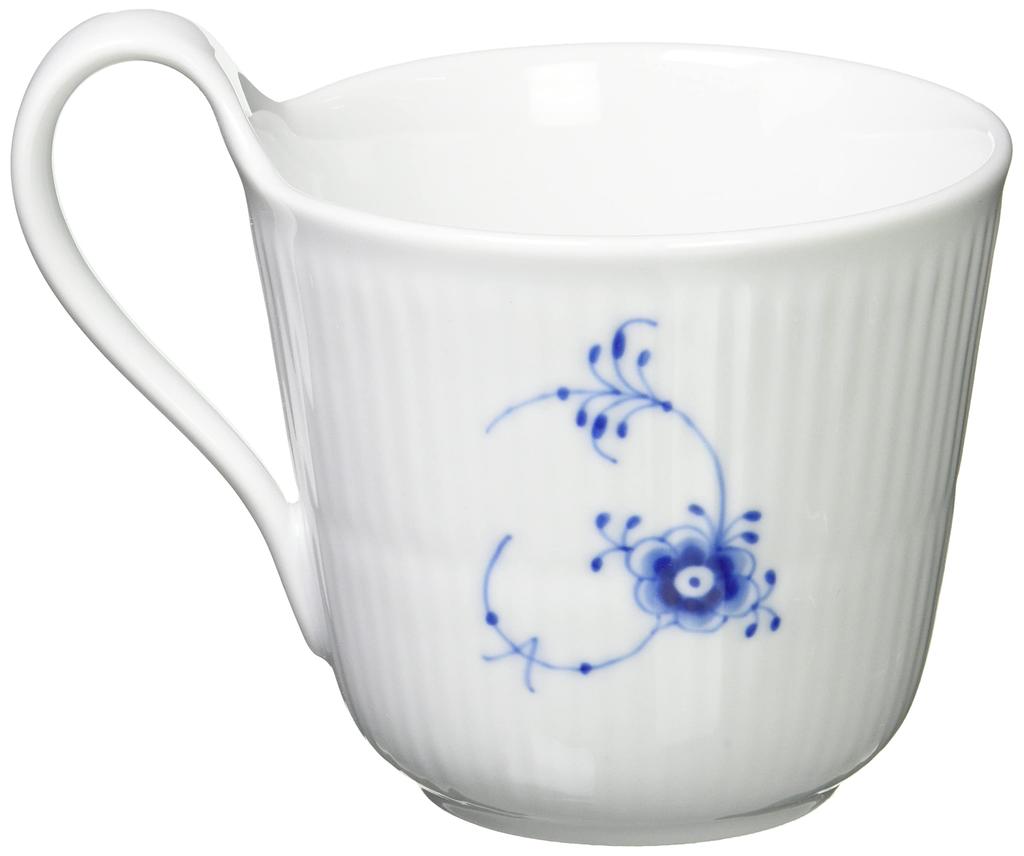 Imported Royal Copenhagen Blue Fluted Plain High Handle Mug 330ml Wedding Gift 1017163 [Regular Product] "Y"