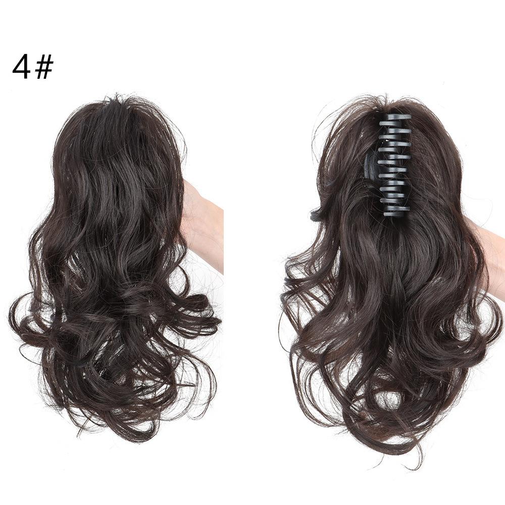 Synthetic 12 inch ponytail claw clip curly hair clip hair accessory
