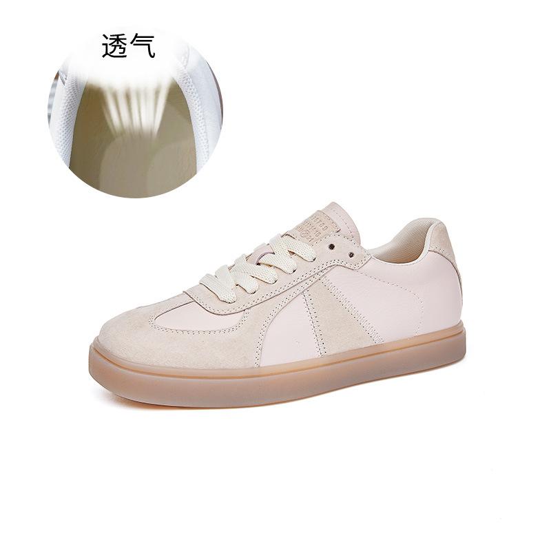 New Leather German Training Shoes Women's 2025 Spring Light Sports Shoes Women's Single Shoes Casual Forrest Gump Shoes Versatile Women's Shoes