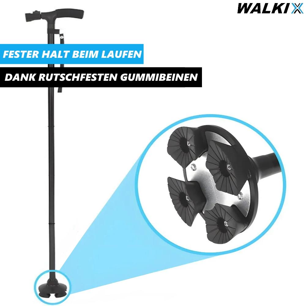 Трость для ходьбы WALKIX складная трость для ходьбы походная трость помощь при ходьбе светодиодная регулируемая высота