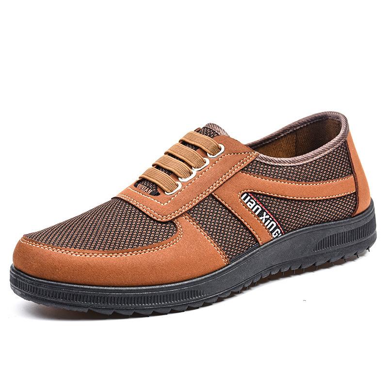 Shoes Men's 2025 New Foreign Trade Men's Shoes Soft-soled Dad Shoes Men's Casual Shoes Breathable Old Beijing Cloth Shoes Men