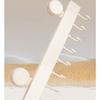Wall-mounted Suction Cup Hooks Detachable Space Saving Clothes Hanger with Movable Hook Bathroom Rack Behind The Door