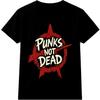 Панк-рок футболка Punks Not Dead Звезда Анархии Графическая футболка Альтернативная музыка Топ