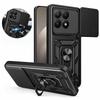 Чехол для Xiaomi 15T 5G Armor со Сдвижной Защитой Объектива Камеры, Чехол для Телефона для Mi 15T Mi15t 15 T Xiaomi15T с Магнитным Кольцом-Подставкой Funda