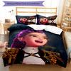 KPOP Hunter 3pcs Bedding Set Duvet Cover Closure Includes 1 Duvet Cover & 2 Pillowcases for All Seasons Bedroom Home Dorm Decor