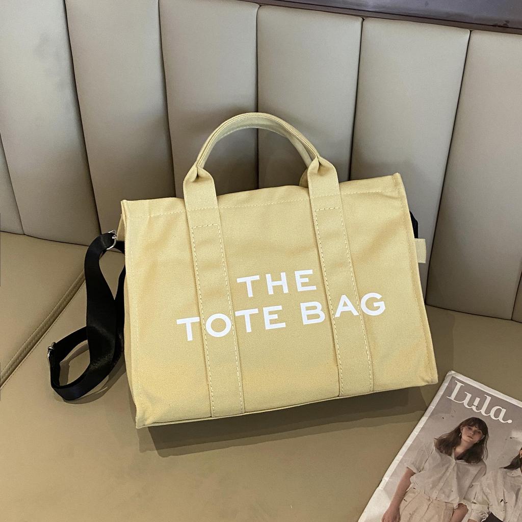 Korean Style Versatile Large Capacity Letter Tote - Fashionable Casual Shoulder and Crossbody Bag.