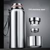 Термос с именем на заказ, большой вакуумный термос из нержавеющей стали, портативная бутылка-термос, бутылка для воды для занятий спортом на открытом воздухе, дорожная кружка 600 мл