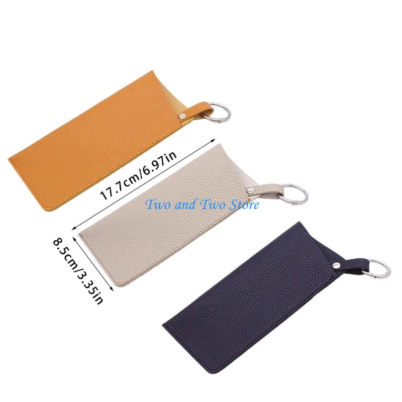 HX6F Many Purpose Eyewears Pouchs Lightweight PVC Materials Hanging Hook Protective Lining
