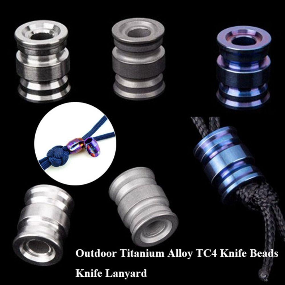 10 Styles TC4 Knife Beads High Quality Camping Knife Gadgets Knife Lanyard Pendant EDC Multi Tools