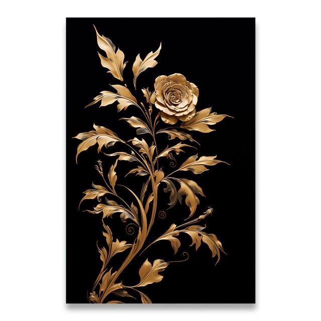 1 шт. Картина на холсте, темно-золотой цветок, пшеница, картина на холсте, декоративные картины, настенный декор, настенное искусство, настенное украшение для дома, без рамки