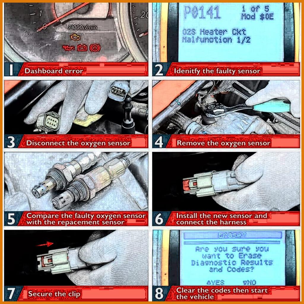 BL3A-9Y460-CA 5-Wire L/R Wideband Upstream Air Fuel Ratio Oxygen O2 Sensor for 2011-2015 Ford Taurus Explorer Edger F150 Flex Mustang 2.0L 3.5L 3.7L