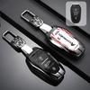 LIJX5 New Zinc Alloy Leather Car Remote Key Case Cover Key Protector For Citroen C1 C2 C4 C6 C3-XR Picasso Grand DS3 DS5 Accessories
