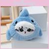 Cute Shark Blue Stuffed Keychain Soft Pp Cotton Fill Plush Toy For Gift Kids