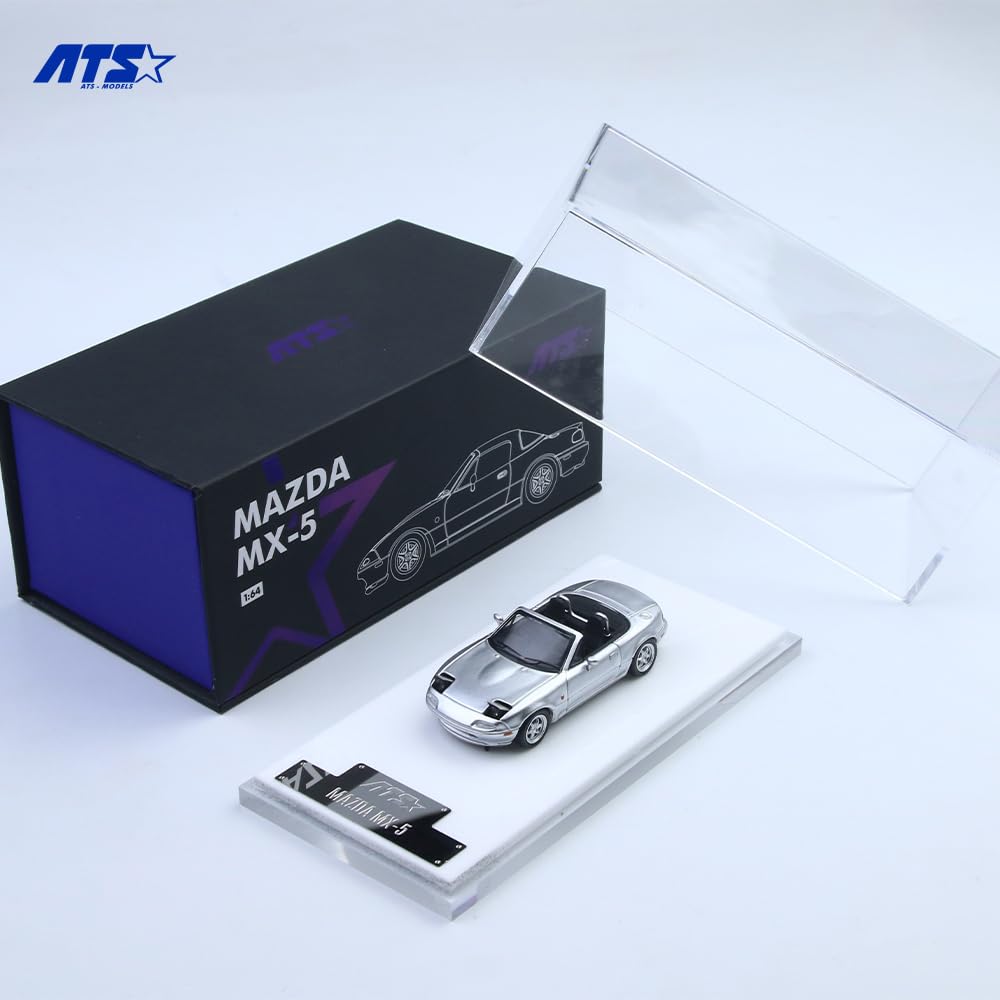 HobbyJAPAN ATS-MODELS 164 Mazda MX-5 Серебристый Готовая модель ATS880103