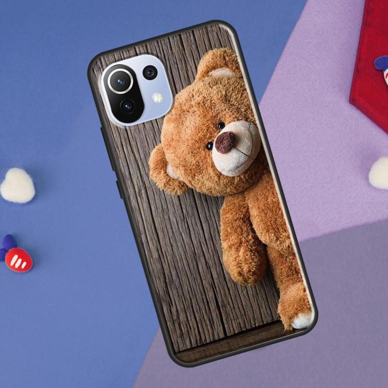 Милый Чехол-Медведь Для Xiaomi 14 Ultra 13 11T 12T 13T 14T Pro POCO X7 X6 Pro X3 X5 F3 F5 M6 F6 Pro Чехол