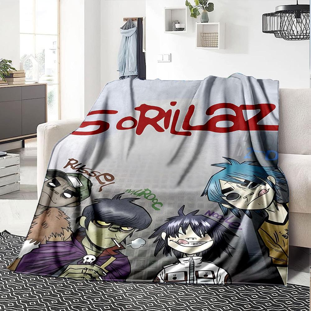 1pc Russel 2 D Throw Blanket Soft Flannel, Cozy All Season Polyester Perfect for Home, Office