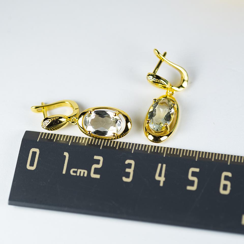 НОВЫЙ!!! Ювелирные наборы из стерлингового серебра 925 пробы с натуральным зеленым аметистом, серьги с застежкой, кольцо, драгоценный камень для женщины, жены, лучший подарок 2022