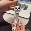 Хэллоуин Жуткий Скелет Подвеска Игрушка на веревочке Брелок Для Женщин Мужчин Аксессуары Подарок