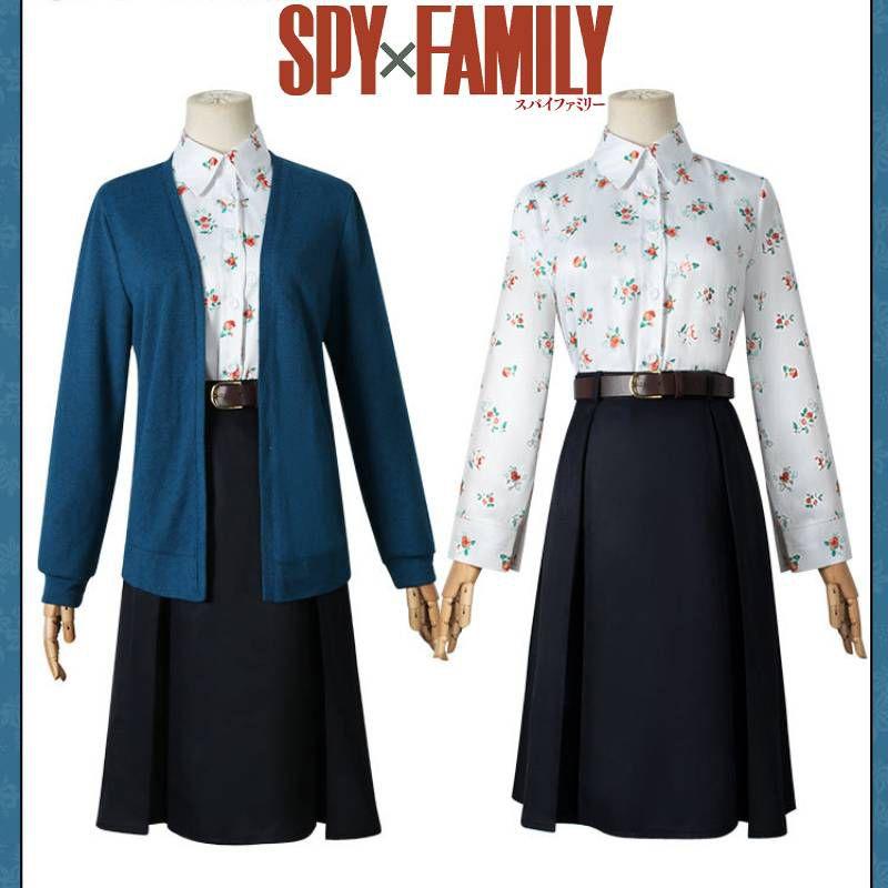 Spy×family Йор Форджер Женский Косплей Комплект Соблазнительное Полиэстеровое Платье для Рождественской Вечеринки