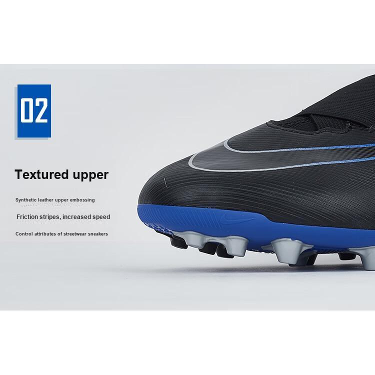 Nike Mercurial Superfly 9 Academy AG Трава Противоскользящая Амортизация Прочные Низкие Детские Футбольные Бутсы Детские Футбольные Бутсы Черные DJ5613-040