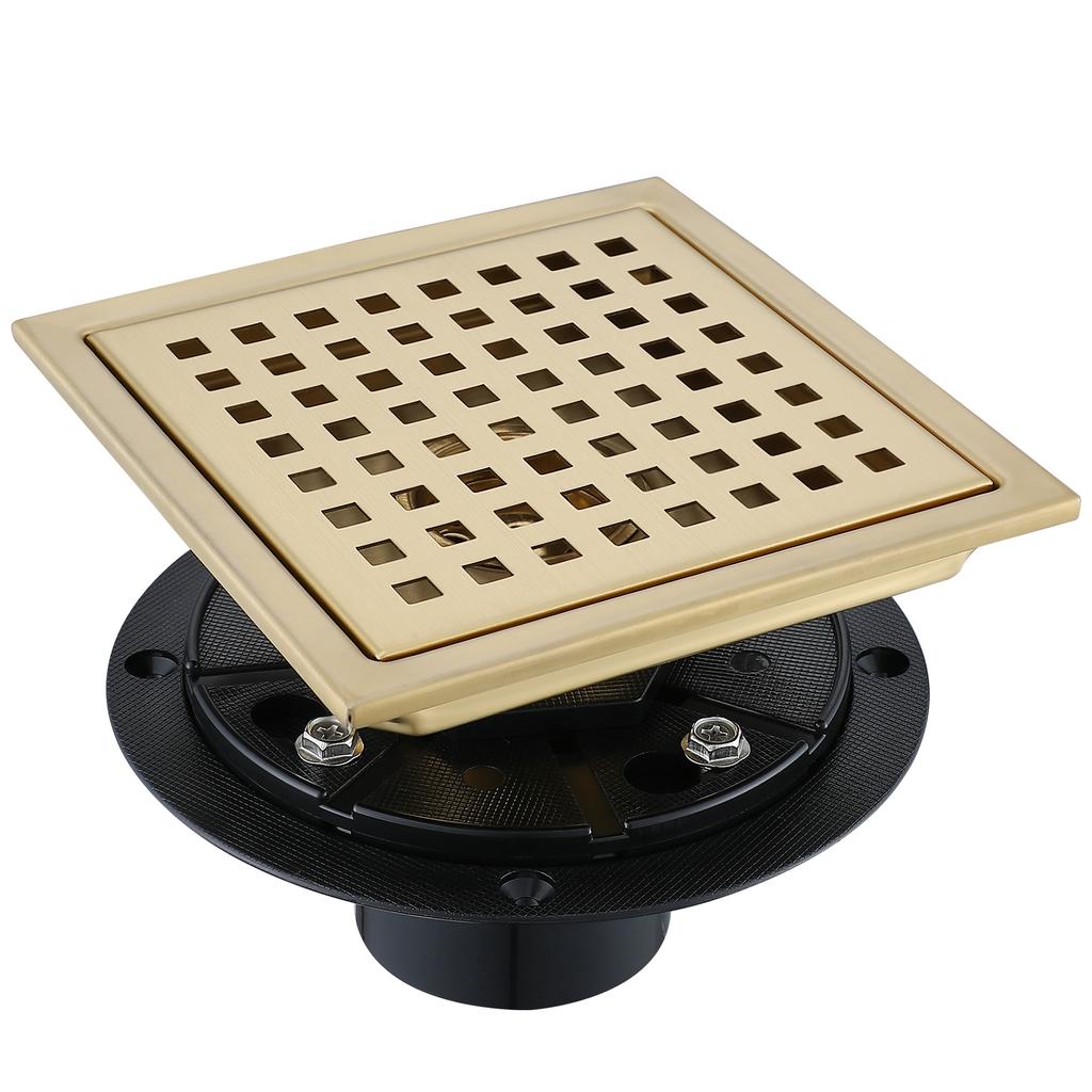 2026 Modern Bathroom Stainless Steel Chrome Plated Square Floor Drain with Tile Insert for Shower