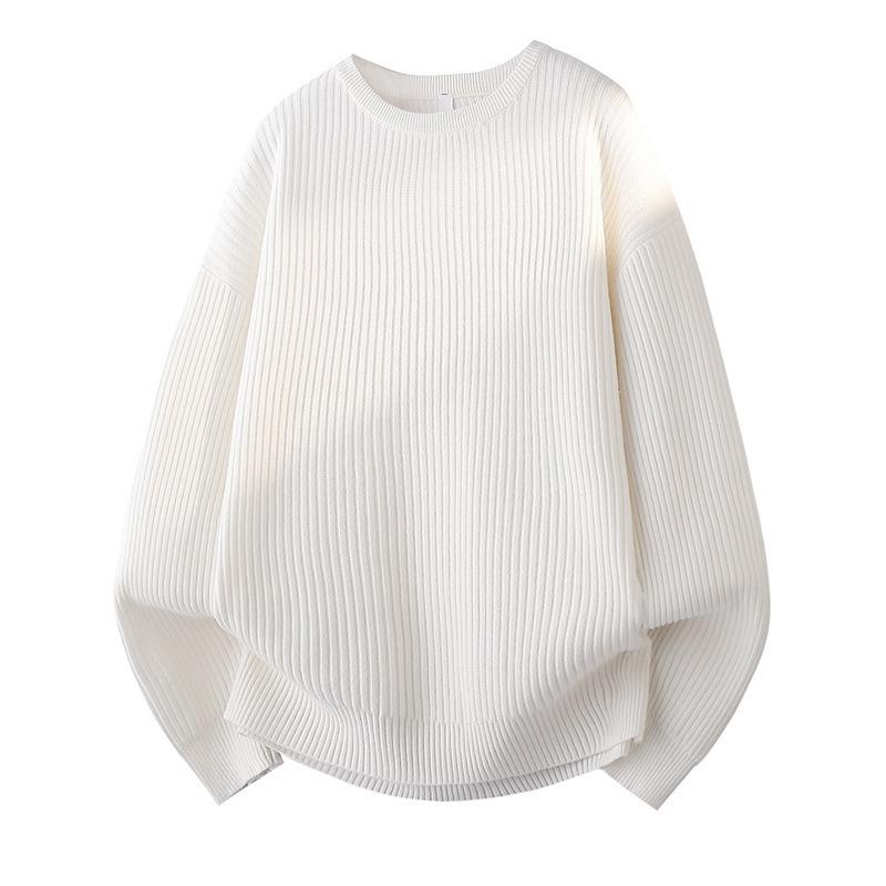 Men S Casual Crew Neck Pullover Knit Sweater Autumn Basic Top