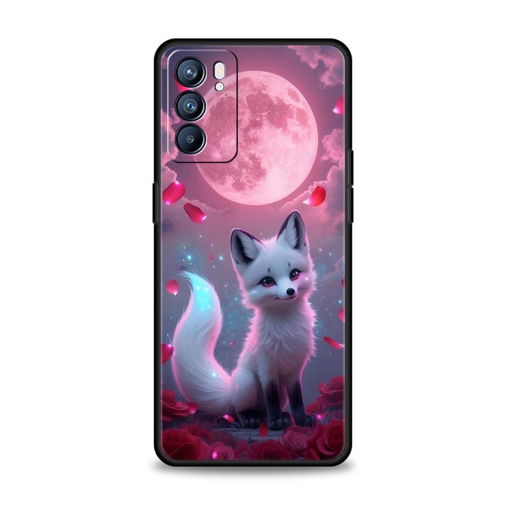Чехол для телефона Красная Лиса для Oppo A17 A31 A54 A57 A78 A79 A98 Find X5 X6 Reno 6 7 8 10 11 12 13 F Pro 5G Мягкий ТПУ Чехол Fundas Capas