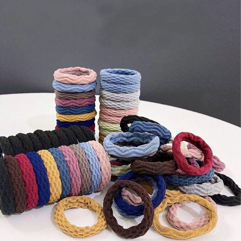 20PCS Women Girls Simple Basic Elastic Hair Bands Ties Scrunchie Holder Rubber Bands Fashion Headband Hair Accessories