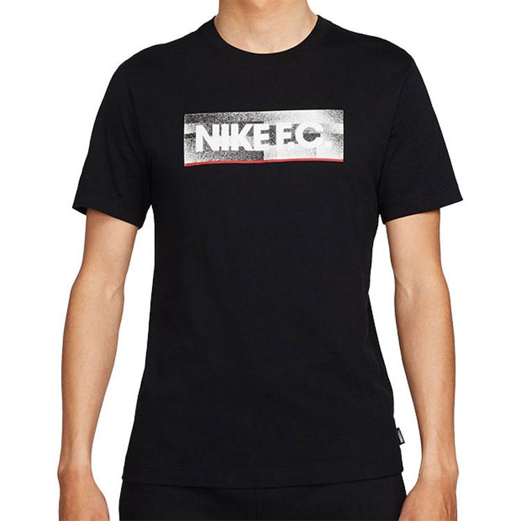 Nike T Shirts Men's Black Crew Neck Moderate Straight Fit DH7445-010