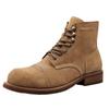8111 Suede Martin Retro Ankle Boots - Men's Genuine Leather Work & Paratrooper Boots (Cowhide 8083)