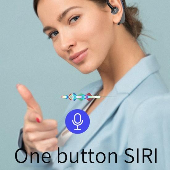 1Pc Ear Hook Wireless Bluetooth-compatible 5.0 Stereo Earphone Hands-free Business Headset