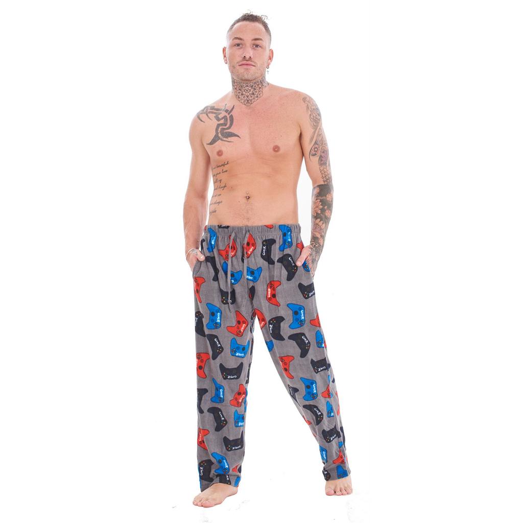 Keanu Mens Gamer Controller Lounge Pants (Pack of 2)